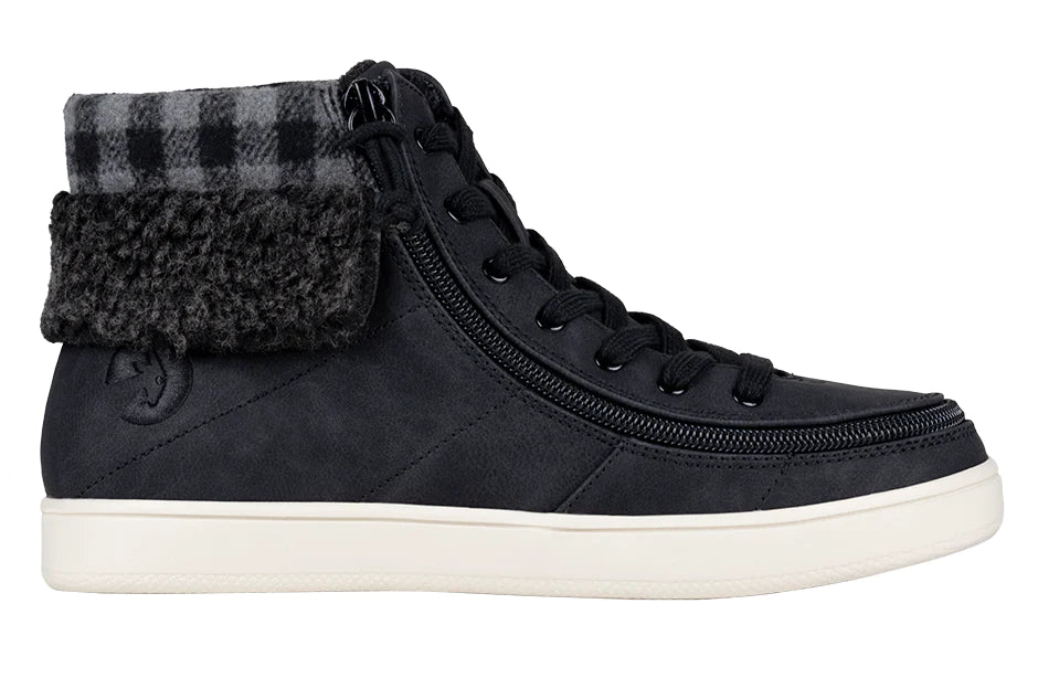 BILLY - Obuwie zimowe do ortez dla kobiet Cuffs Black/Charcoal