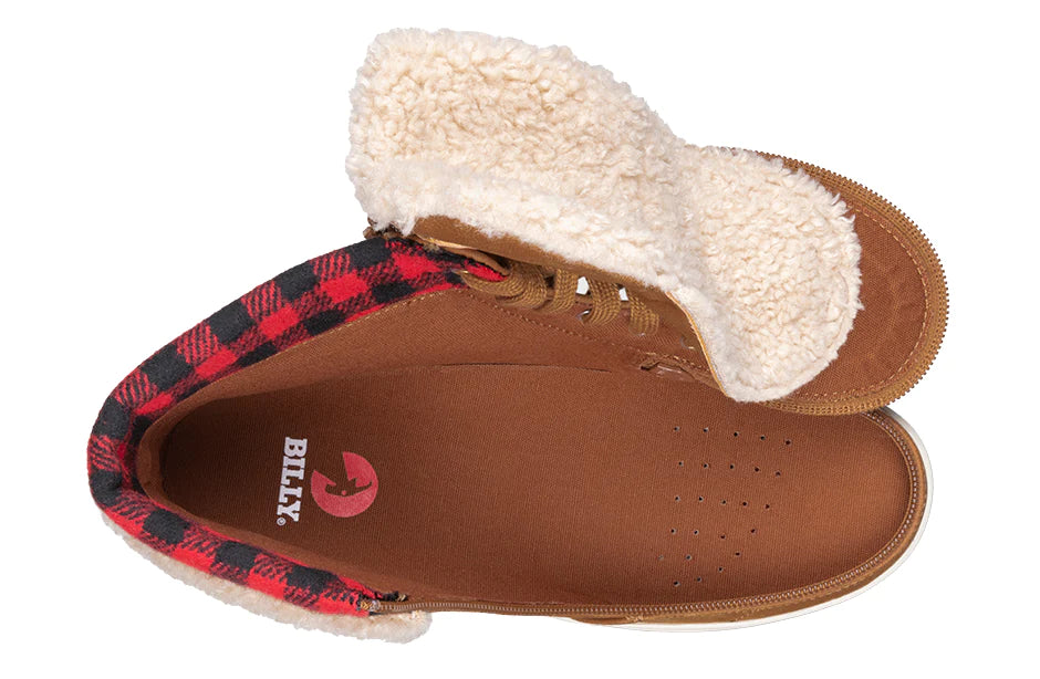 BILLY - Obuwie zimowe do ortez dla kobiet Cuffs Cognac