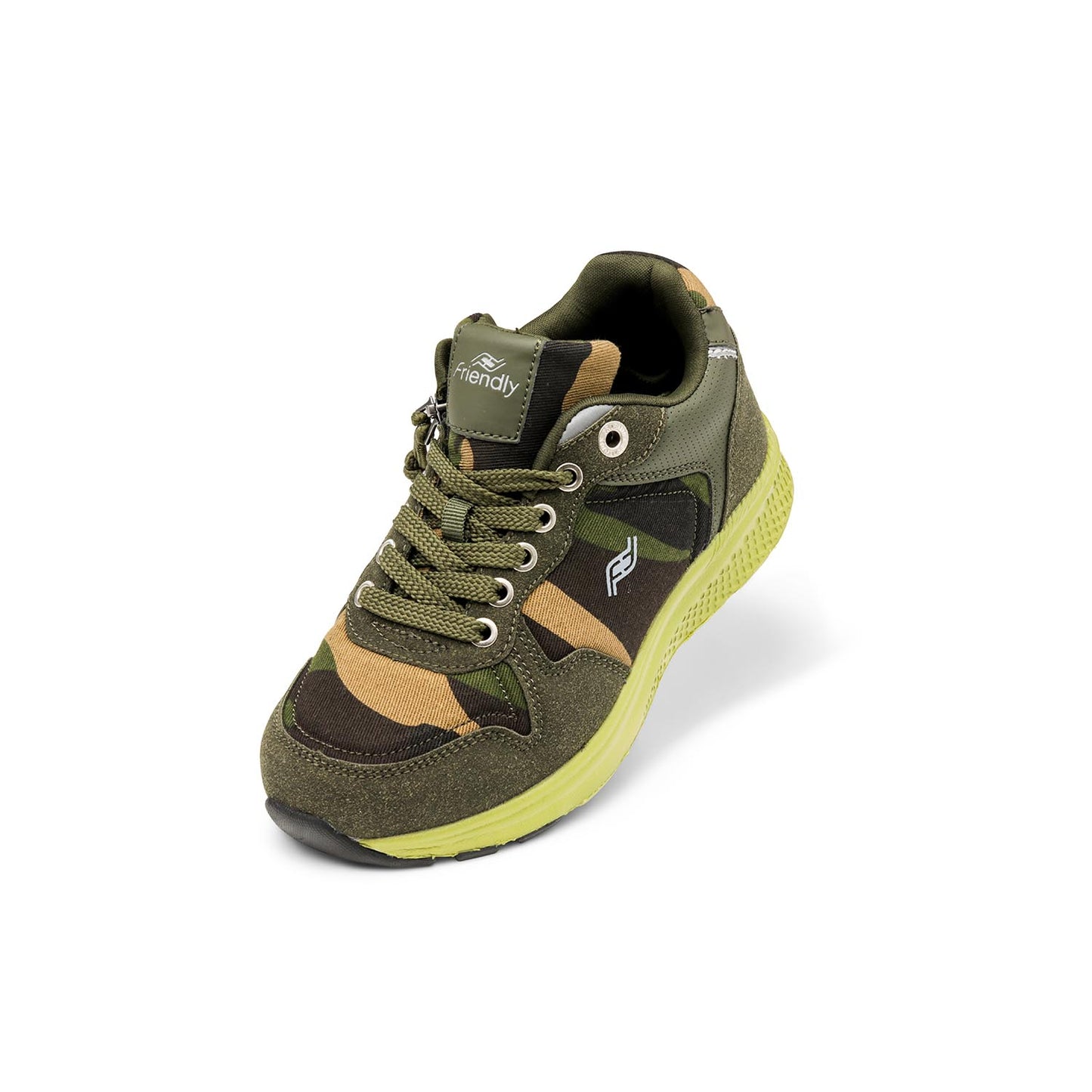 FRIENDLYSHOES - Obuwie do ortez dla dzieci Excursion Woodland Camo