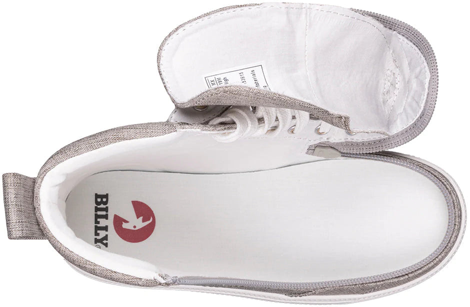 BILLY - Obuwie do ortez dla dzieci High Tops DR Grey Jersey