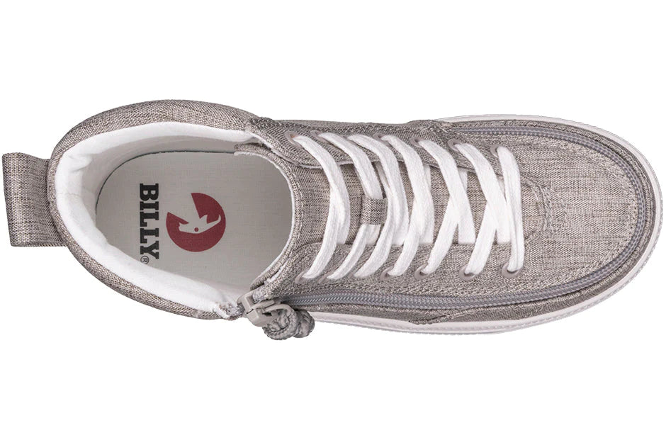 BILLY - Obuwie do ortez dla dzieci High Tops DR Grey Jersey