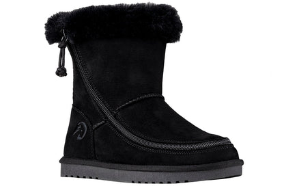 BILLY - Obuwie zimowe do ortez dla dzieci Cozy Boots Black