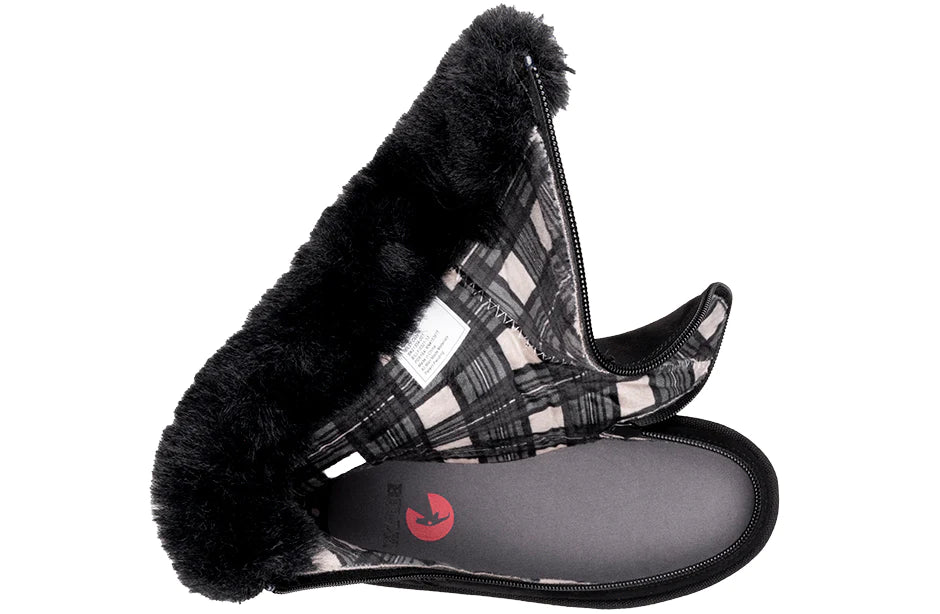 BILLY - Obuwie zimowe do ortez dla dzieci Cozy Boots Black