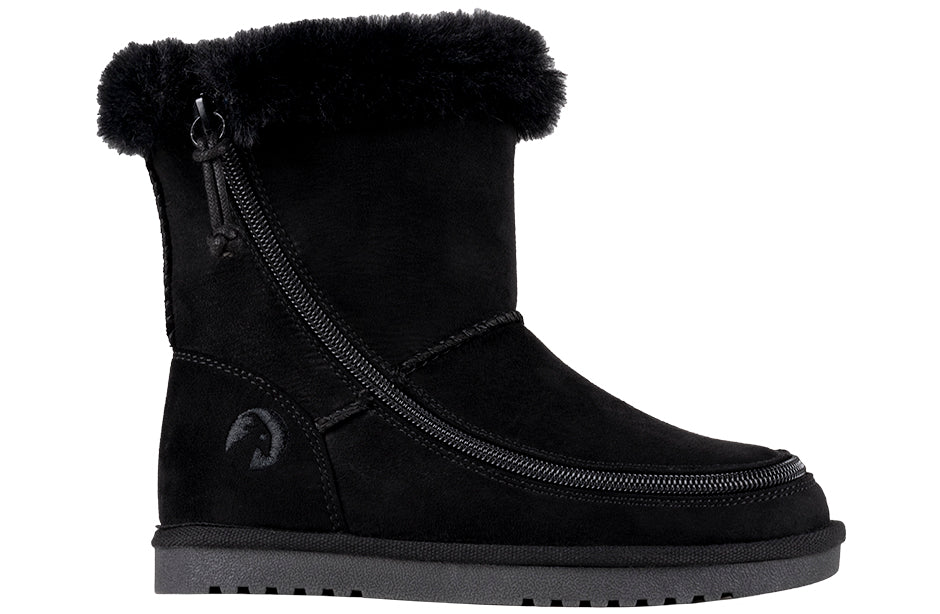 BILLY - Cozy Boots Black winter footwear for children's orthoses