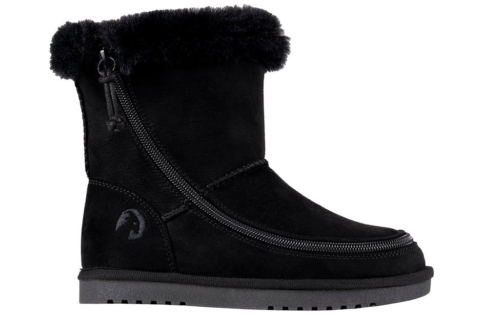 BILLY - Obuwie zimowe do ortez dla dzieci Cozy Boots Black