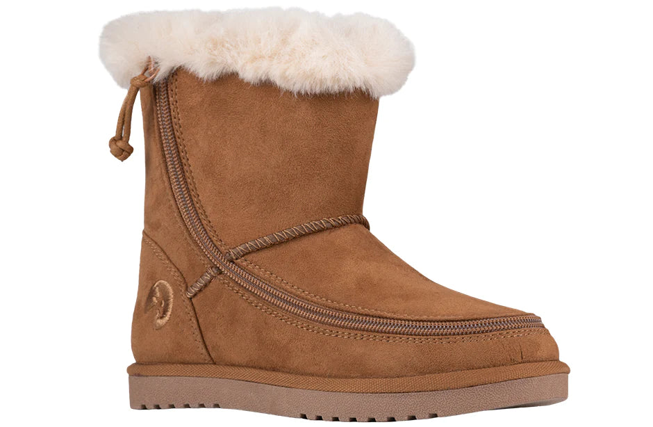 BILLY - Cozy Boots Chestnut winter footwear for children's orthoses