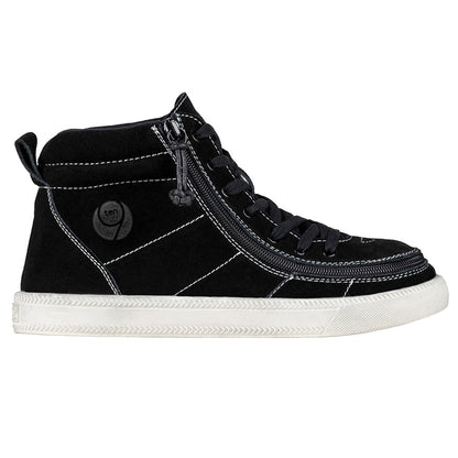 BILLY - Children's orthotics shoes Street High Tops Suede Black