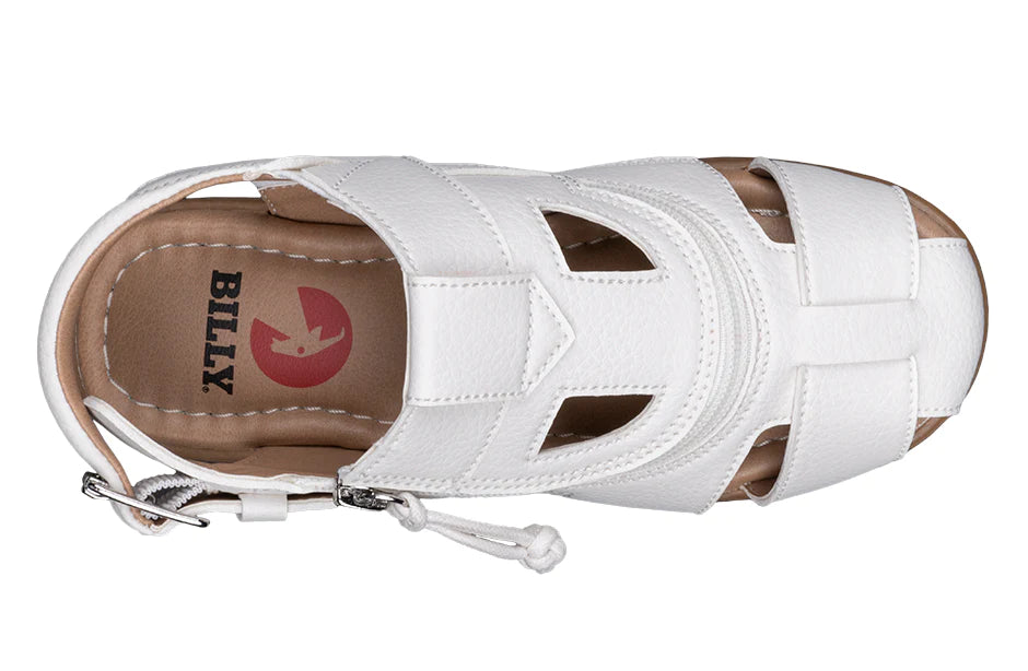 BILLY - White orthosis sandals
