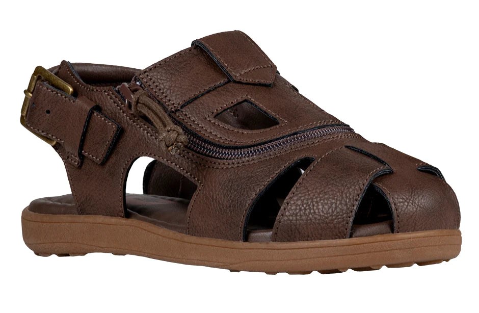 BILLY - Brown orthosis sandals