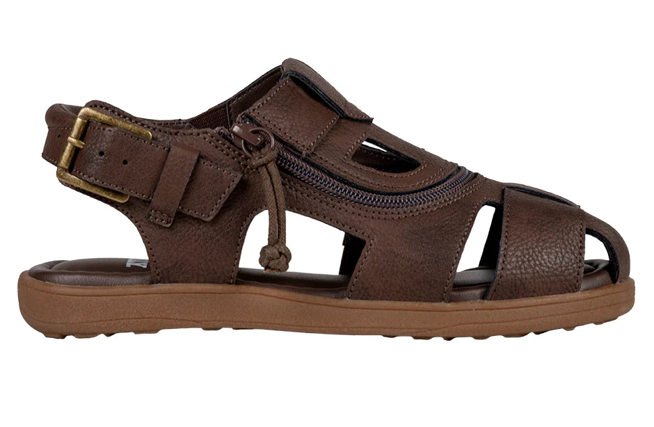 BILLY - Brown orthosis sandals