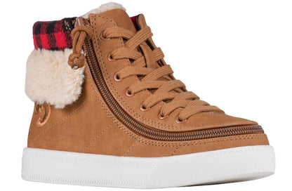 BILLY - Obuwie zimowe do ortez dla dzieci Cuffs Cognac