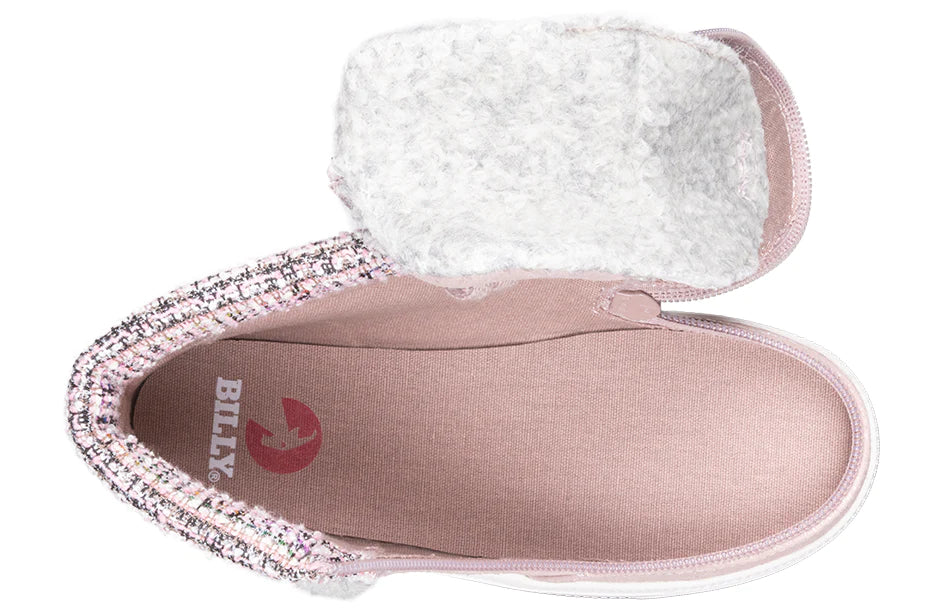 BILLY - Obuwie zimowe do ortez dla dzieci Cuffs Blush