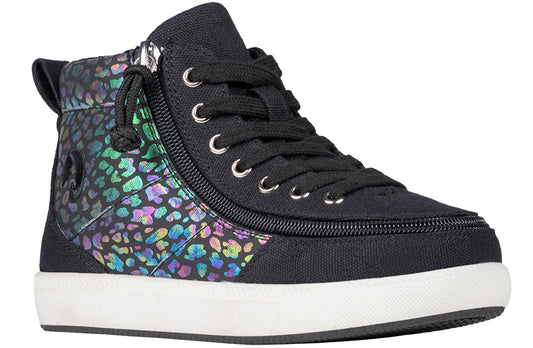 BILLY - Obuwie do ortez dla dzieci High Tops DR II Black Leopard