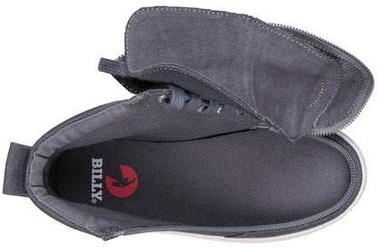 BILLY - Children's footwear for orthotics Classic Lace High Charcoal/White