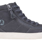 BILLY - Obuwie do ortez dla dzieci Classic Lace High Charcoal/White