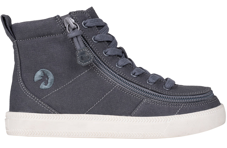 BILLY - Obuwie do ortez dla dzieci Classic Lace High Charcoal/White