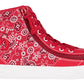 BILLY - Obuwie do ortez dla dzieci Classic Lace High Red Paisley