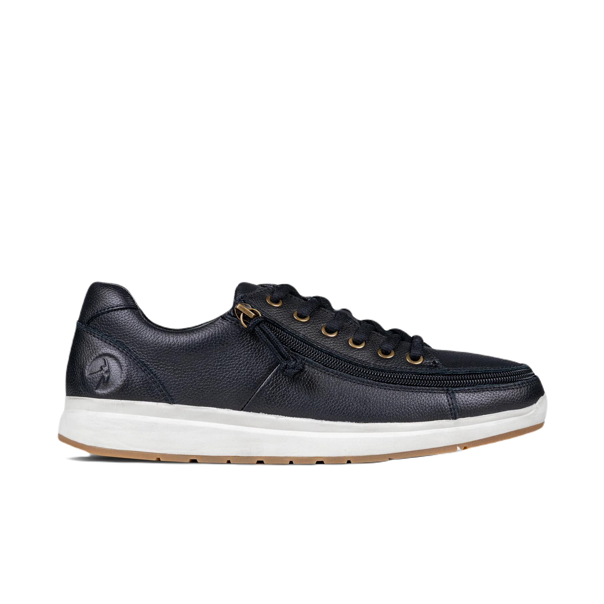 BILLY - Obuwie do ortez dla mężczyzn Comfort Lows Black Leather