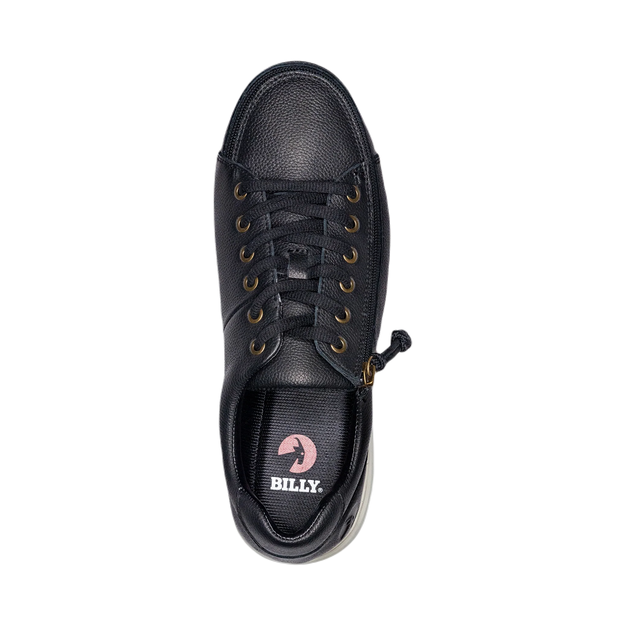 BILLY - Obuwie do ortez dla mężczyzn Comfort Lows Black Leather