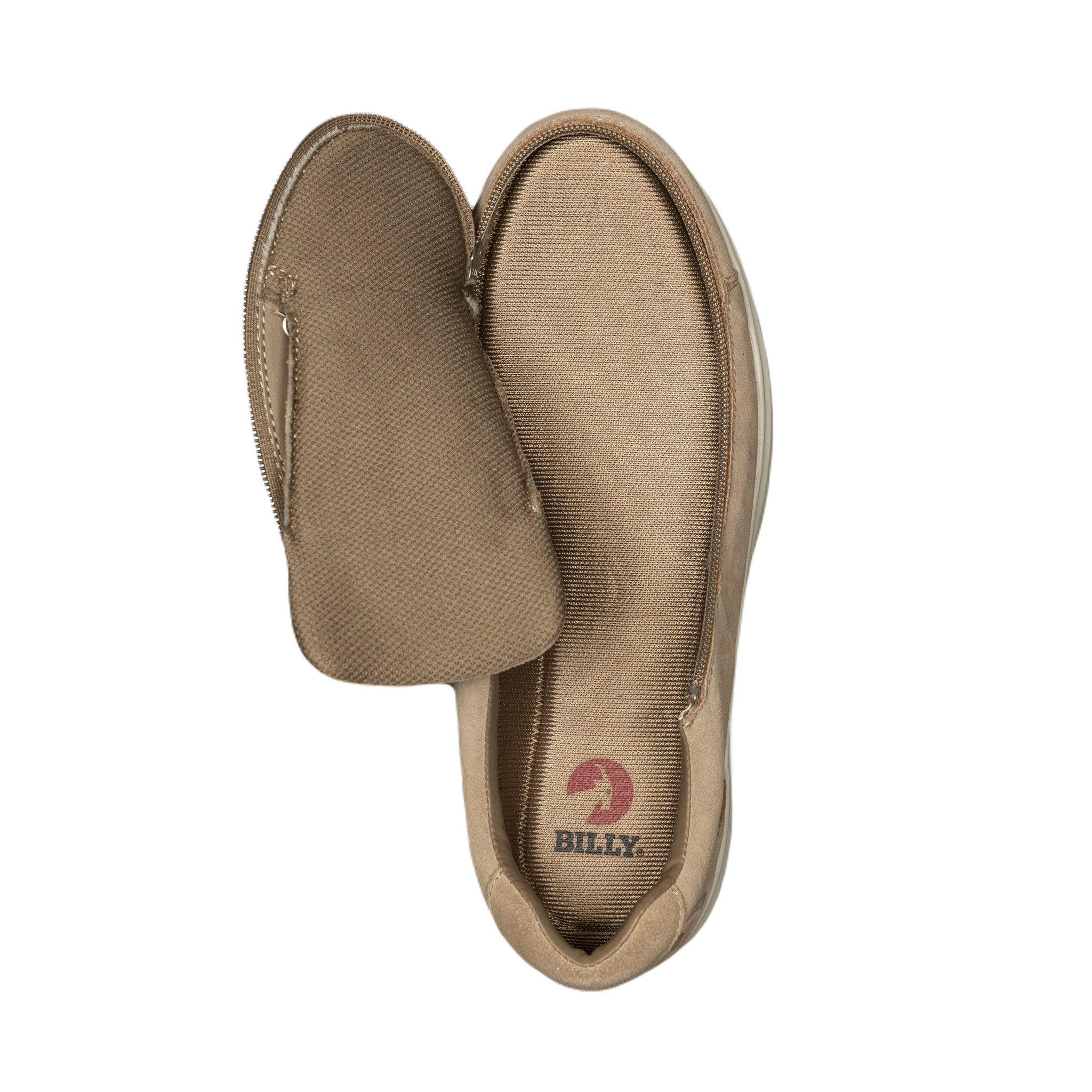 BILLY - Obuwie do ortez dla mężczyzn Comfort Low Suede Tan