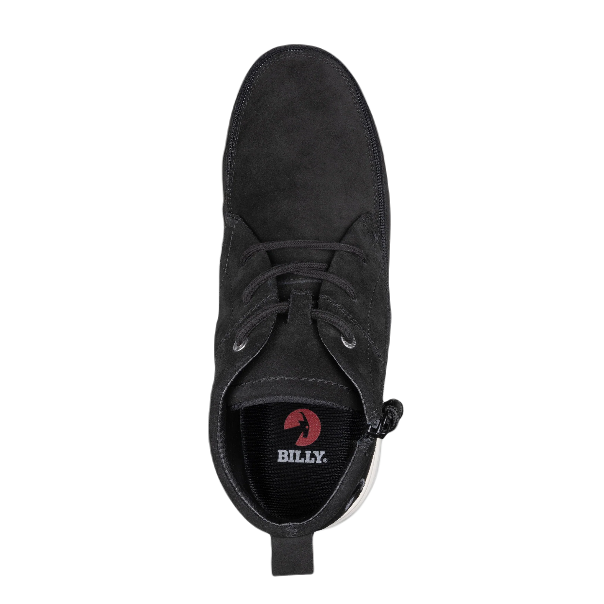 BILLY - Obuwie do ortez dla mężczyzn Suede Comfort Chukkas Black