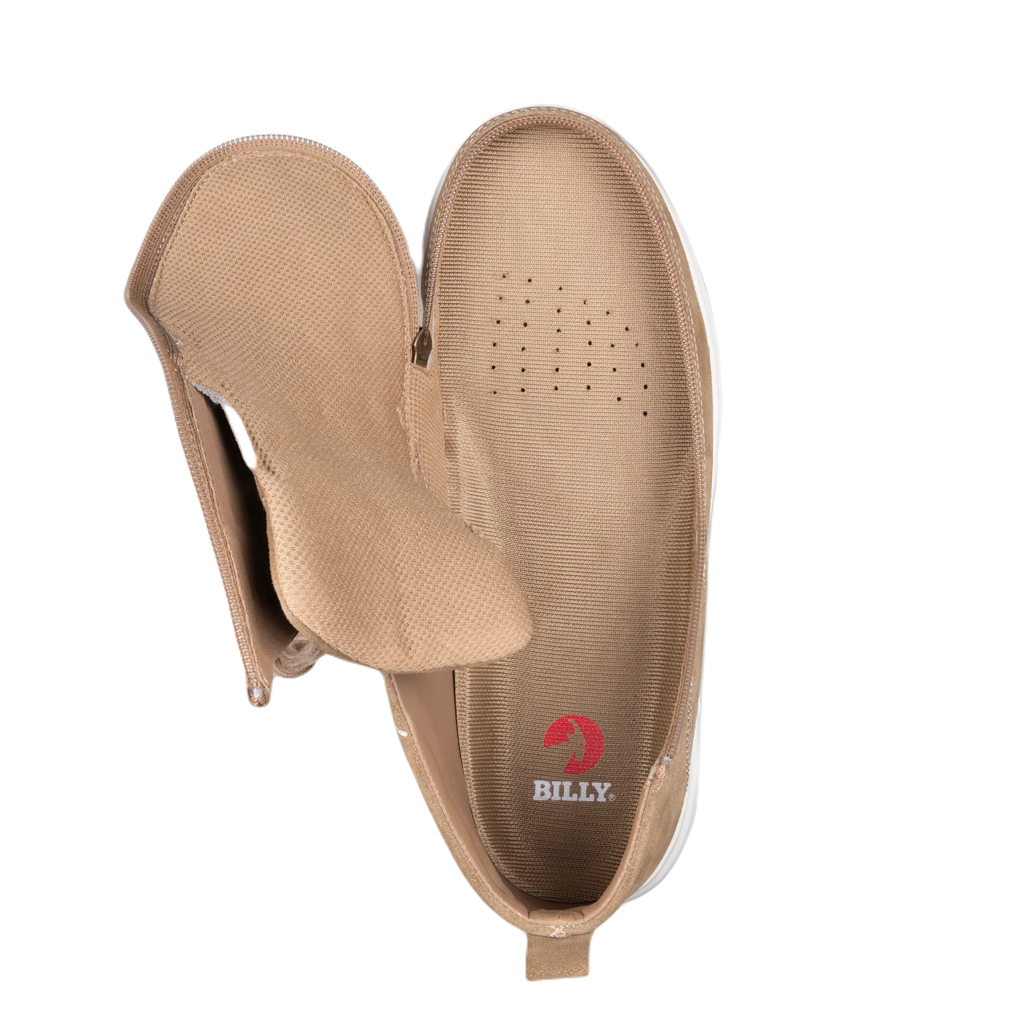BILLY - Obuwie do ortez dla mężczyzn Suede Comfort Chukkas Sand