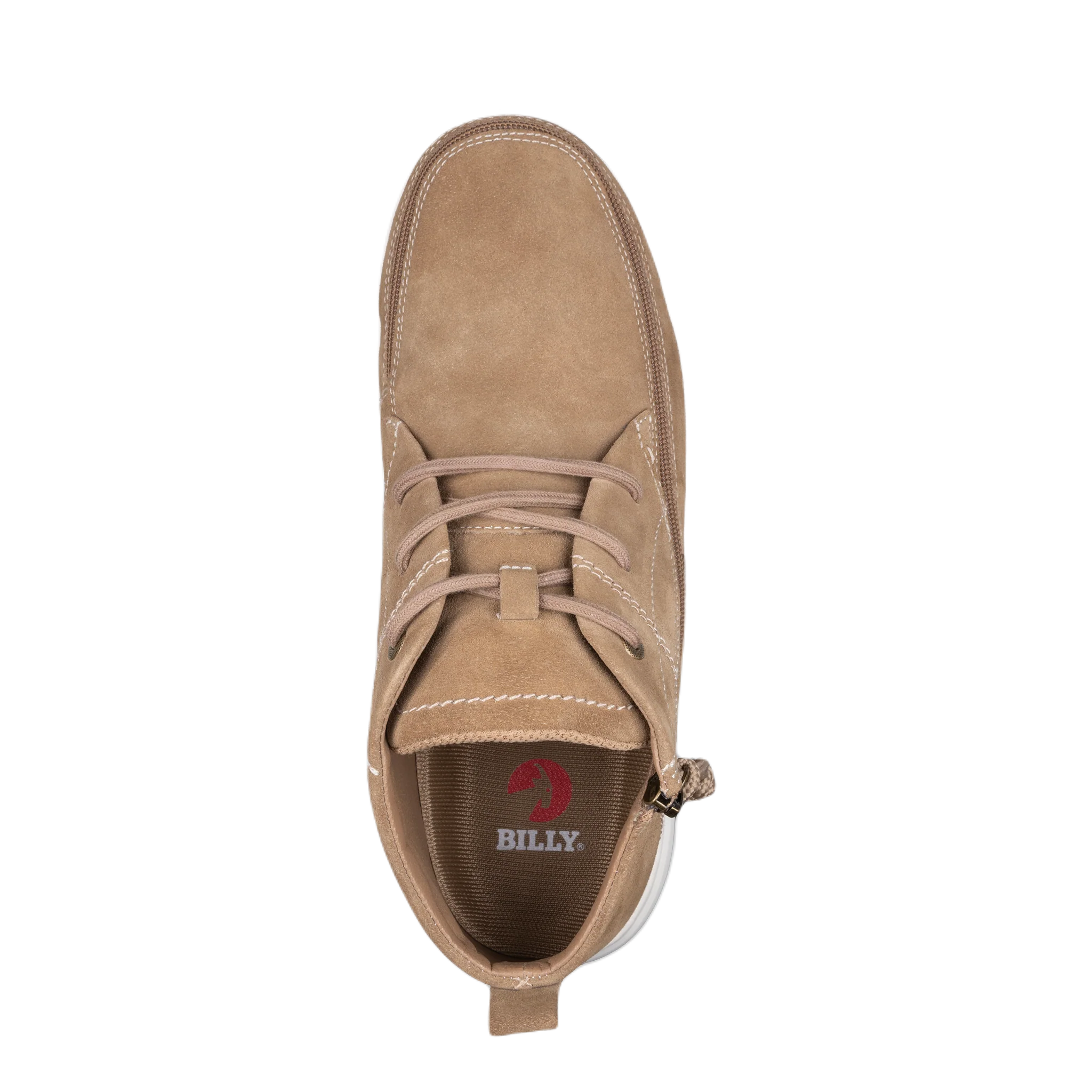 BILLY - Obuwie do ortez dla mężczyzn Suede Comfort Chukkas Sand