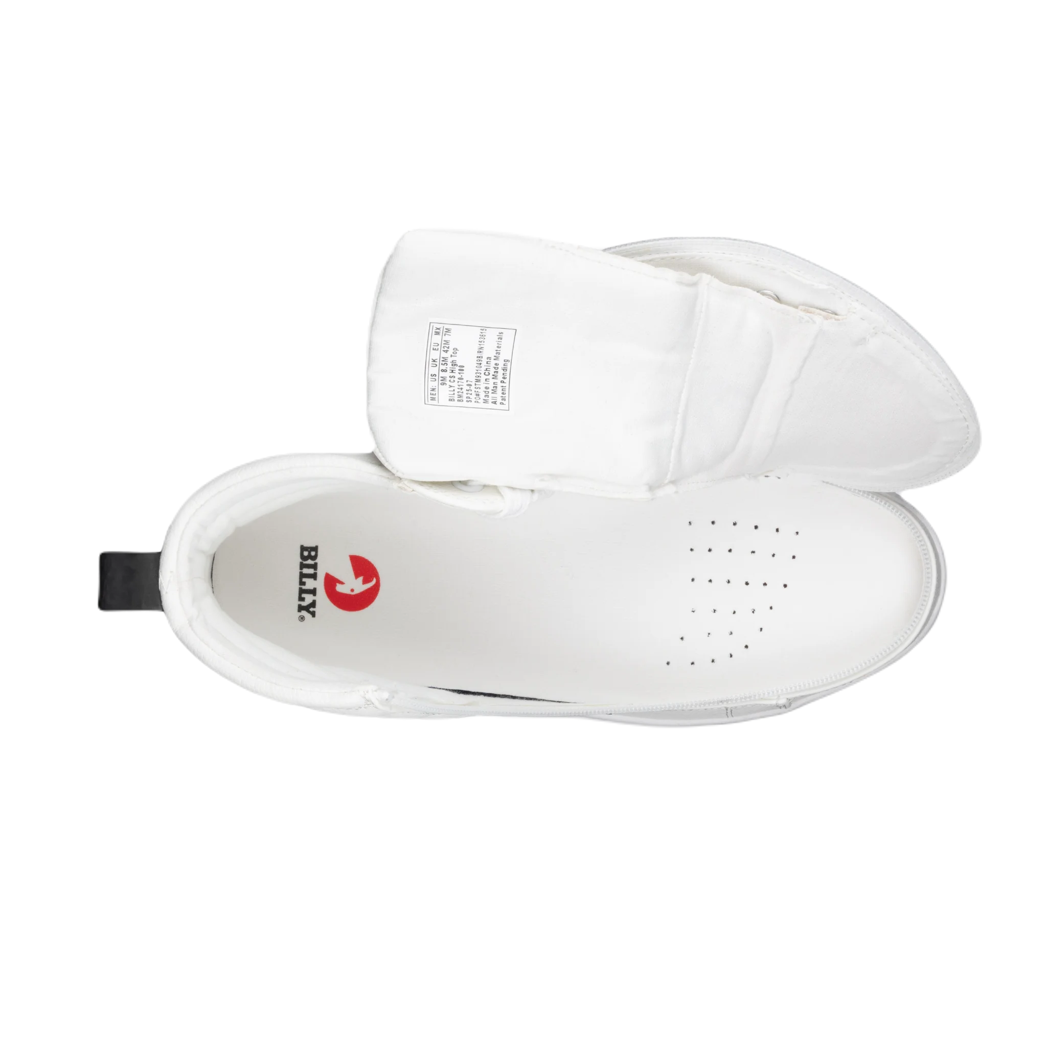 BILLY - Obuwie do ortez dla mężczyzn Sneaker High Tops White/Black