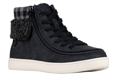 BILLY - Obuwie zimowe do ortez dla kobiet Cuffs Black/Charcoal