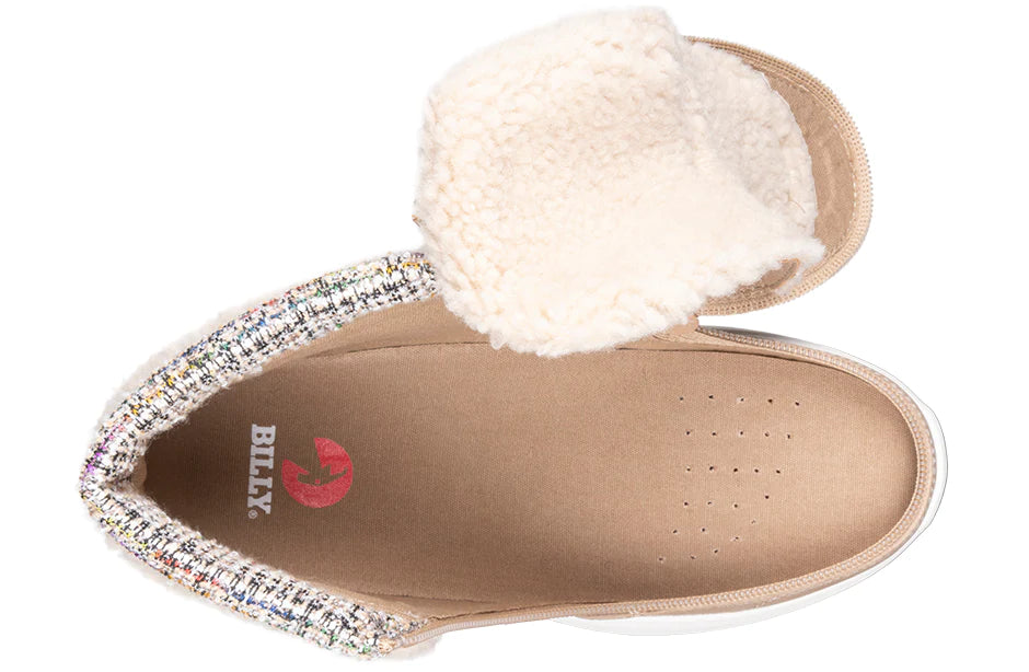 BILLY - Comfort Cuffs Sand winter footwear for women's orthoses