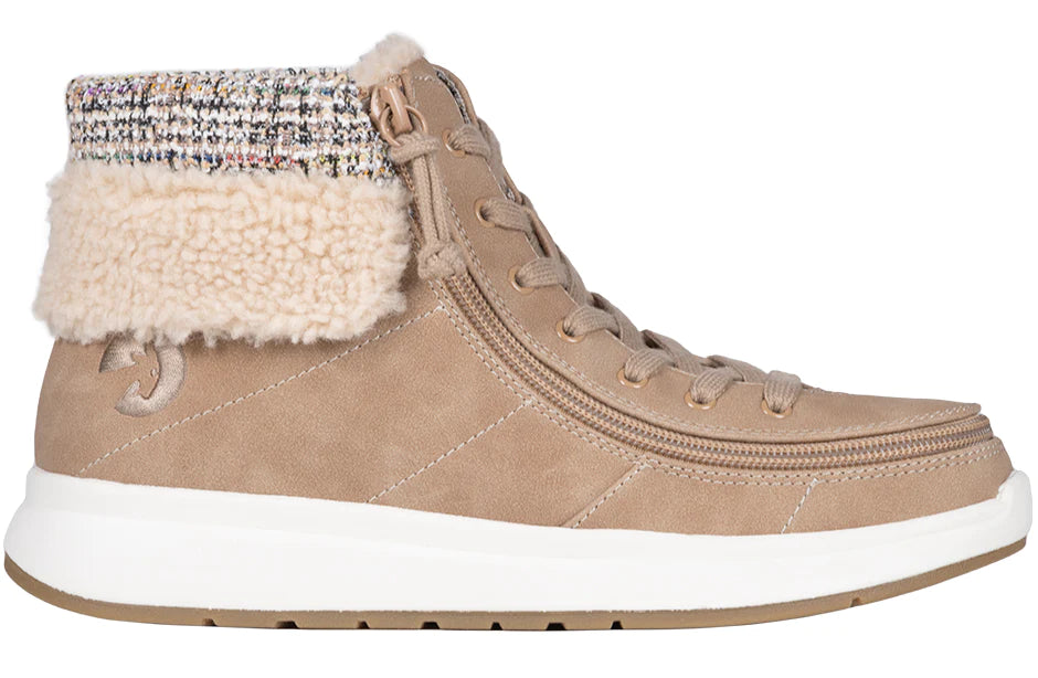 BILLY - Comfort Cuffs Sand winter footwear for women's orthoses