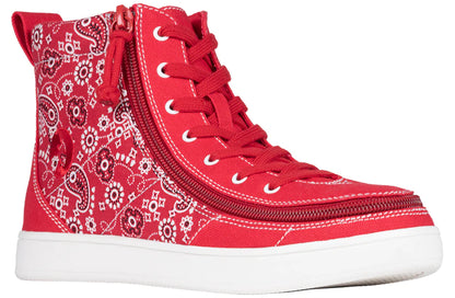 BILLY - Obuwie do ortez dla kobiet Sneaker High Tops Red Paisley