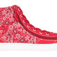 BILLY - Obuwie do ortez dla kobiet Sneaker High Tops Red Paisley