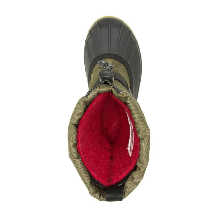 Kamik - Obuwie zimowe do ortez dla dzieci Waterbug Dark Olive