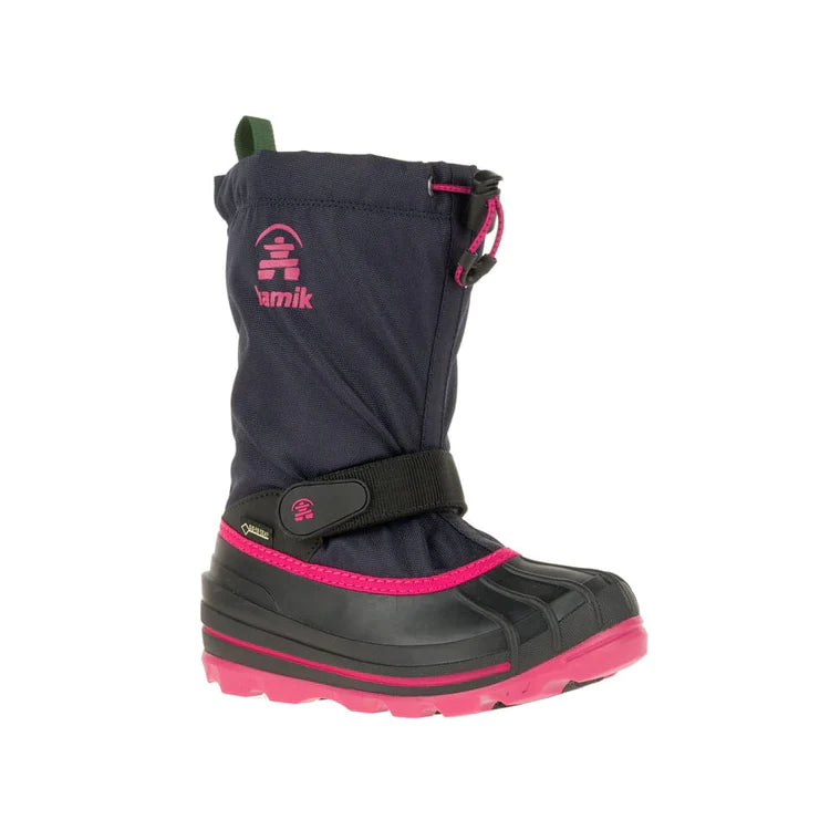 Kamik - Obuwie zimowe do ortez dla dzieci Waterbug Navy/Rose
