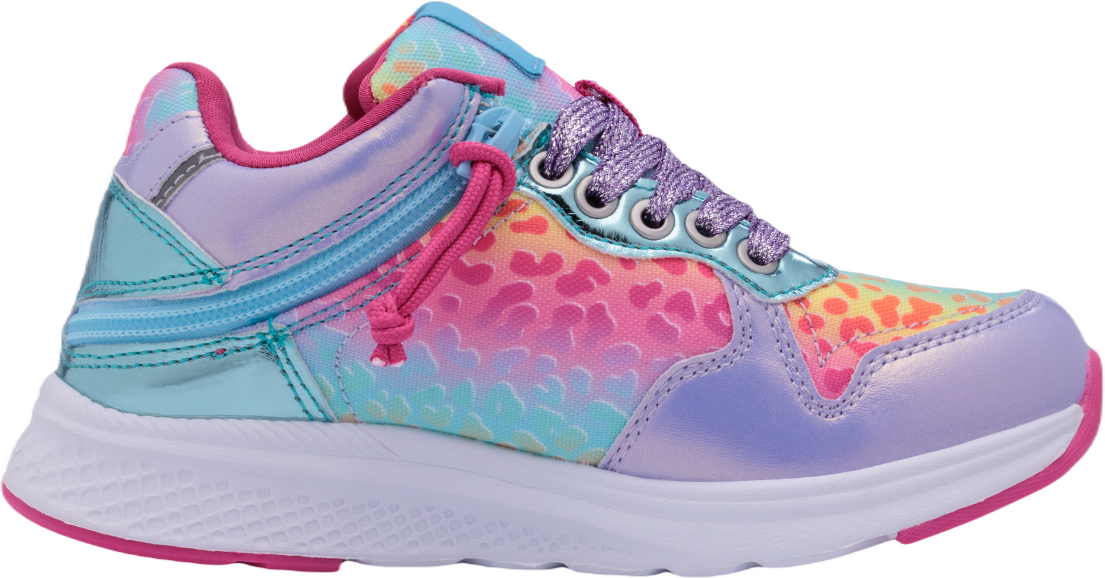 FRIENDLYSHOES - Excursion Black Leopard & Dahlia Pink children's orthotics shoes