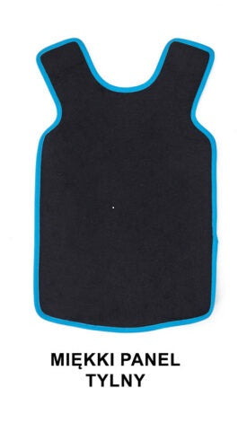 Compression vest with back panel