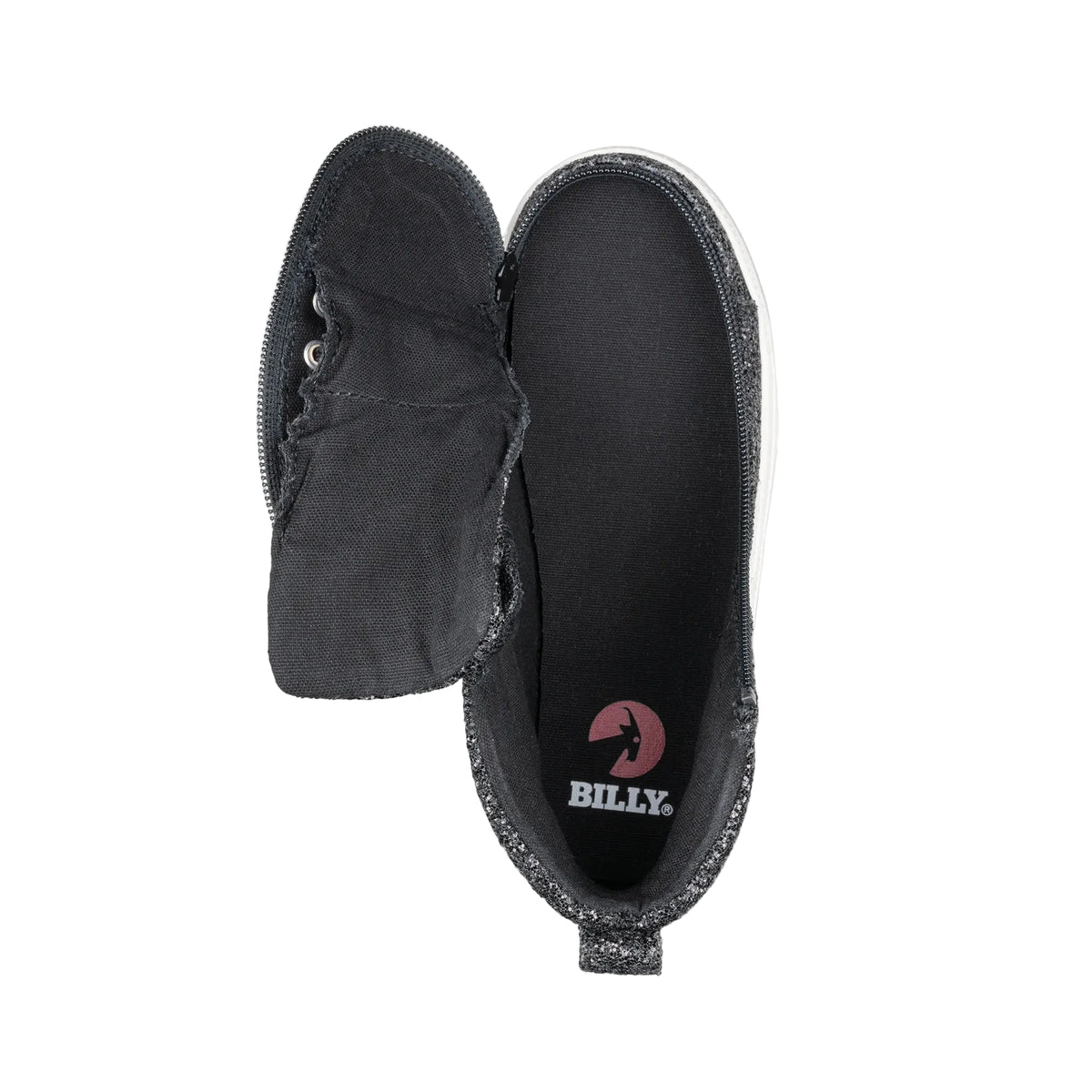 BILLY - Obuwie do ortez dla dzieci Sneaker High Tops Black Glitz
