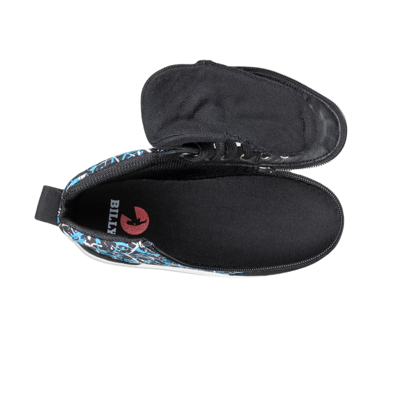 BILLY - Obuwie do ortez dla dzieci High Tops DR II Black Graffiti