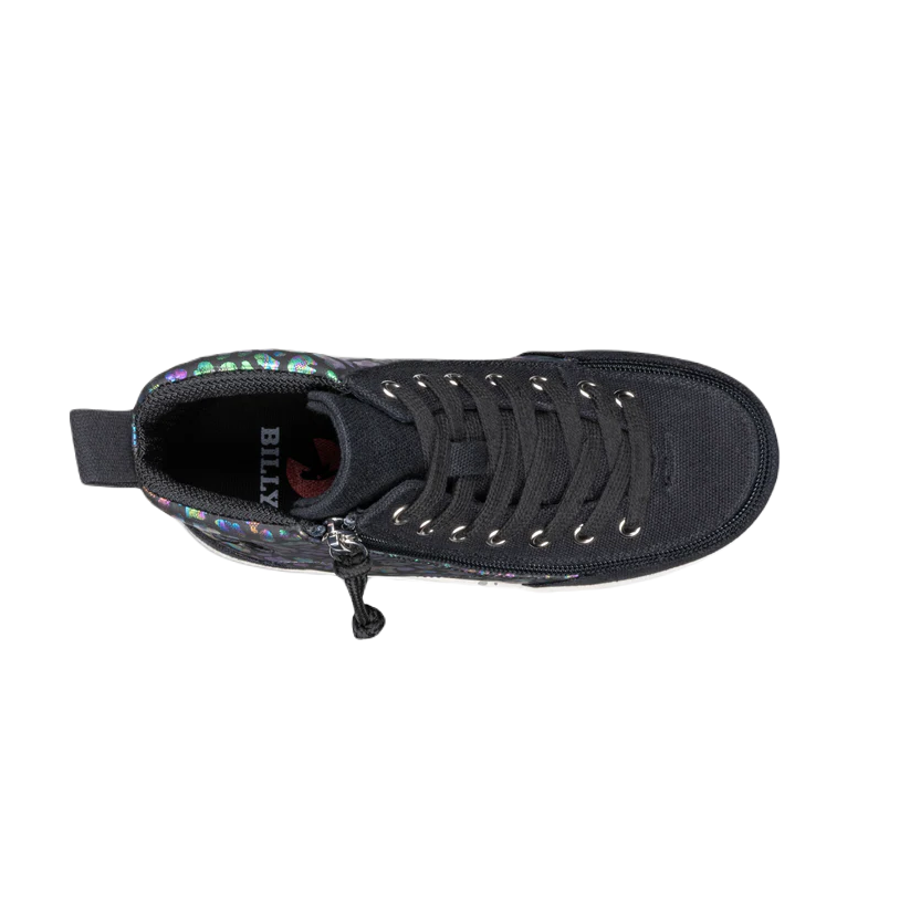 BILLY - Children's orthotics shoes High Tops DR II Black Leopard