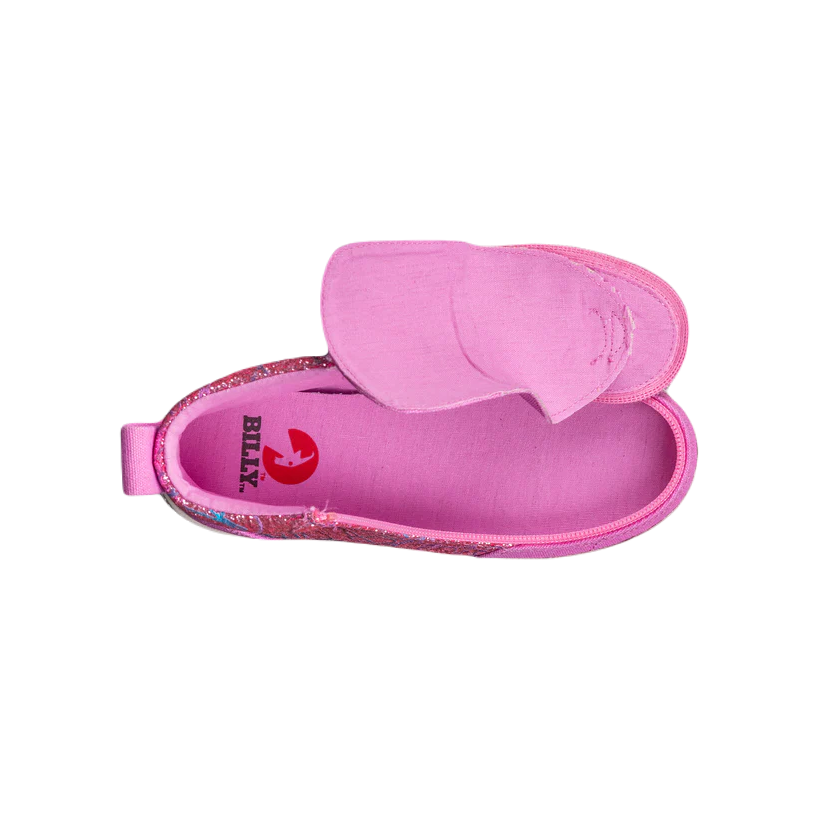 BILLY - Obuwie do ortez dla dzieci Classic Lace High Pink Printed
