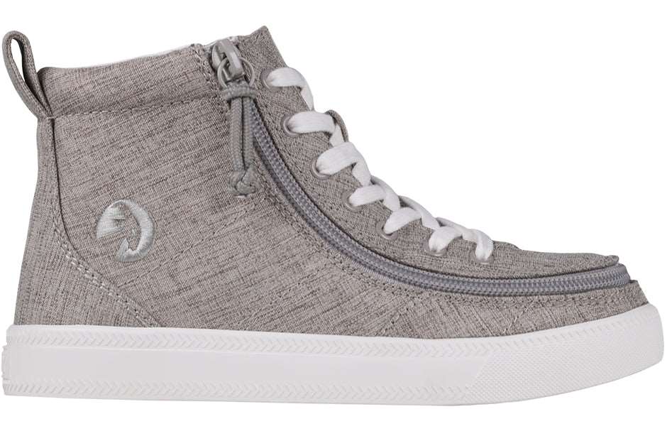 BILLY - Obuwie do ortez dla dzieci Classic Lace Highs Grey Jersey