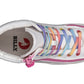 BILLY - Obuwie do ortez dla dzieci Classic Lace High White Rainbow