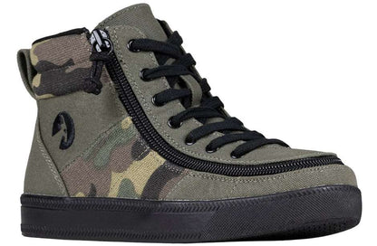 BILLY - Obuwie do ortez dla dzieci Street High Tops Olive Camo