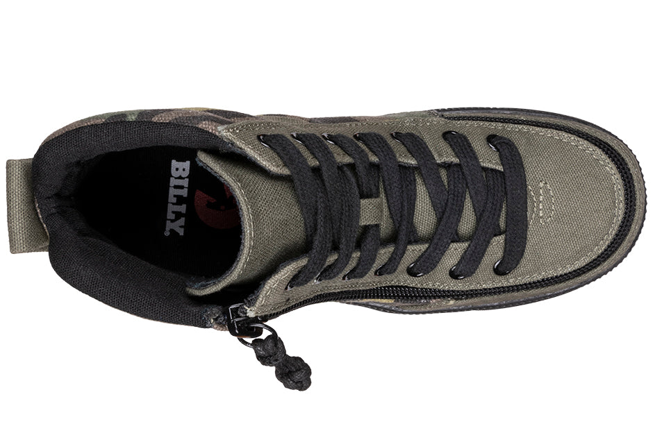 BILLY - Obuwie do ortez dla dzieci Street High Tops Olive Camo