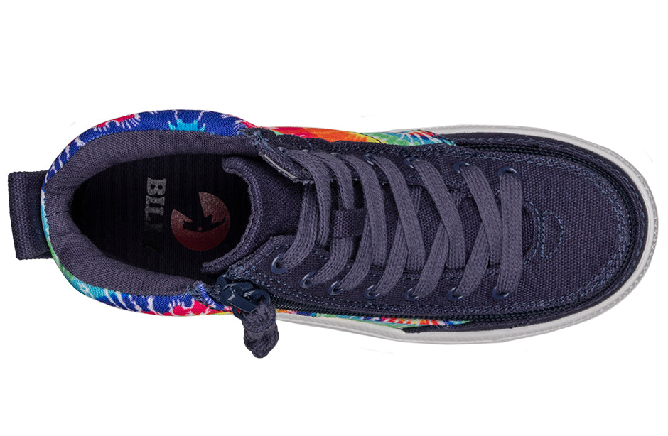 BILLY - Obuwie do ortez dla dzieci Street High Tops Tie Dye Navy