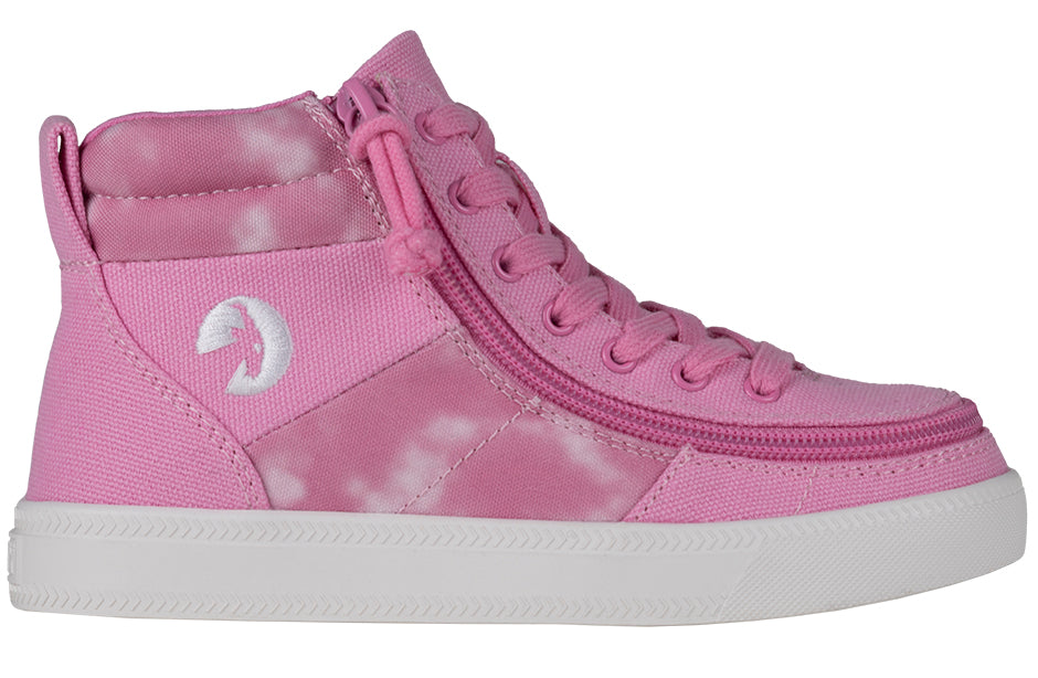 BILLY - Children's orthotics shoes Street High Tops Tie Dye Pink