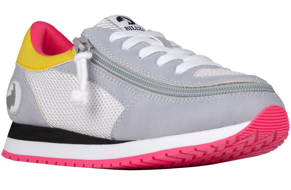 BILLY - Obuwie do ortez dla dzieci Jogger Mids Grey/Pink