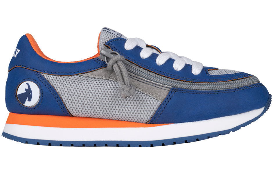 BILLY - Footwear for children's orthotics Jogger Mids Navy/Orange