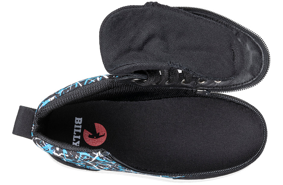 BILLY - Obuwie do ortez dla dzieci High Tops DR II Black Graffiti